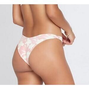 L*Space Cabana Bitsy Bikini Bottom in Paradise Blooms Pink Size Large